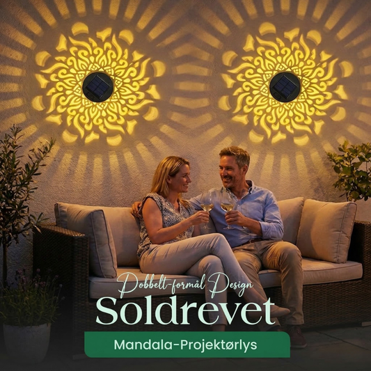 AuraGlow™ – Solar Mandala Projection Lamp