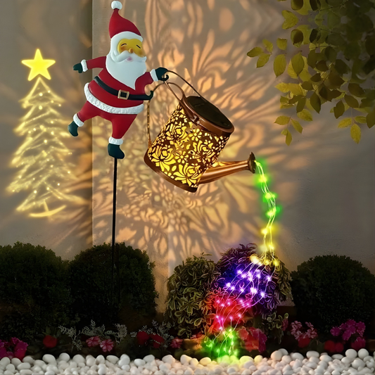 NoelPour™ – Garden Lamp with Santa Claus Solar Panels