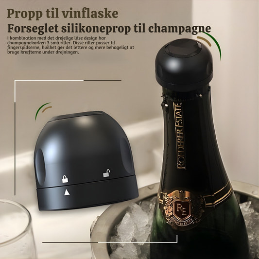 VinoLock™ – Professional Rotating Airtight Seal for Wine and Beverage Bottles
