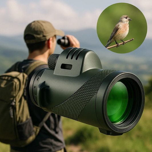 Ultra-Zoom Compact Monocular | HD Lens, Lightweight and Perfect for Hiking, Birdwatching, and Sports Events