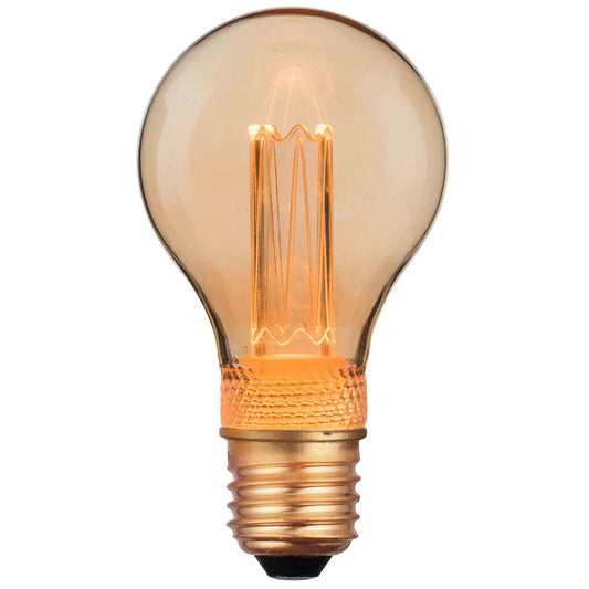 Retro Gold Deco LED Filament Bulb GLS 65lm 2.3w - E27