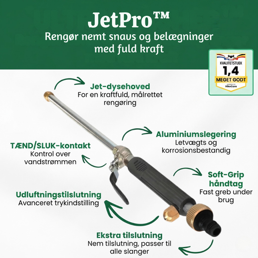 JetPro™ – High-Pressure Cleaner Nozzle for Garden Hose