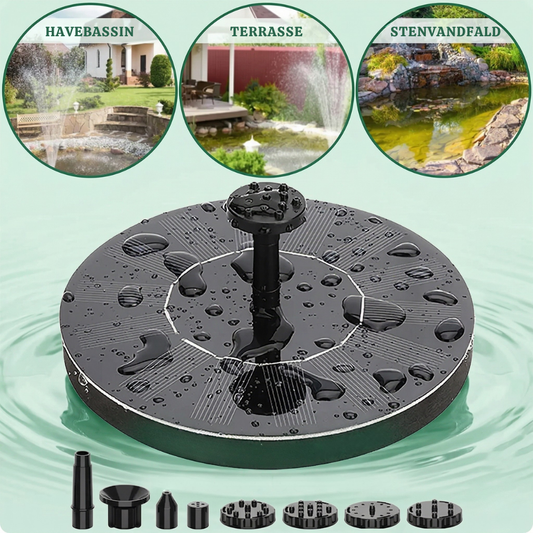 AquaBloom™ – Elegant Solar Floating Water Fountain