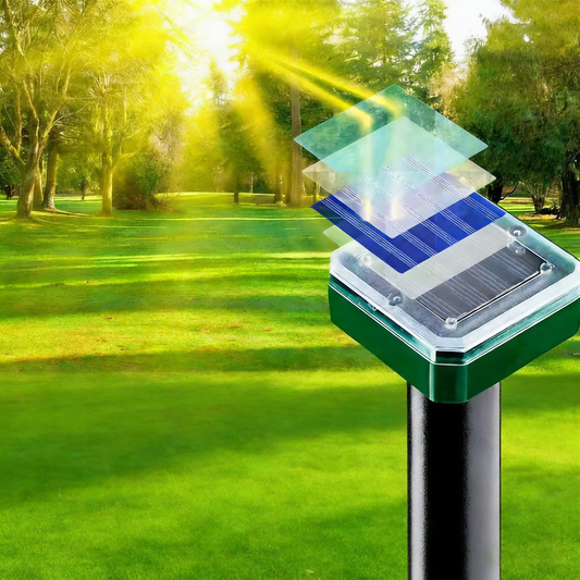 Solar Ultrasonic Electronic Rodent Repeller | Waterproof Rat Repeller for Outdoors