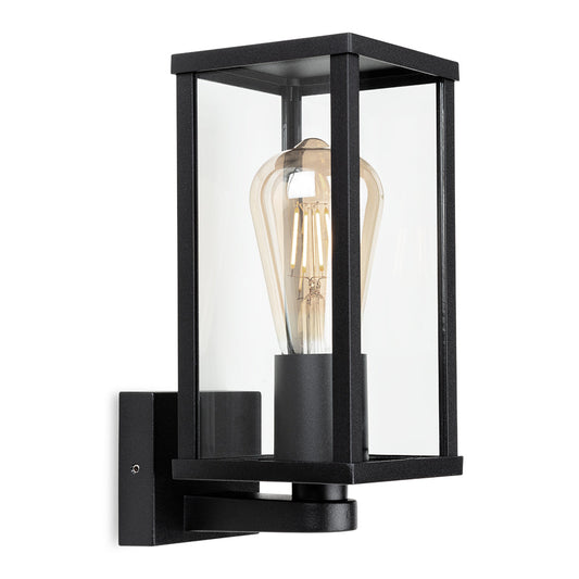 Square Wall Lantern Tessere, Black