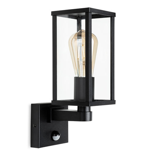 Tessere PIR Outdoor Wall Lamp, Black