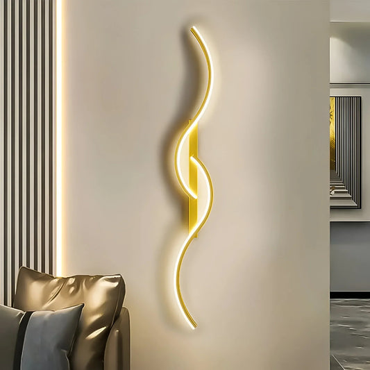 Modern Curved Wall Light for Indoor Ambient Lighting