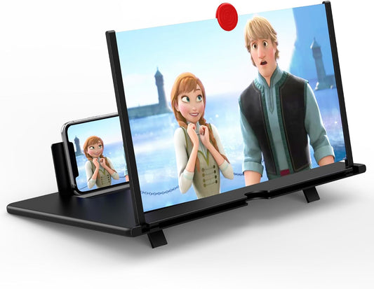 12-Inch Foldable Screen Amplifier for Phone without Battery - Enhancer for Movies, Videos, and Games - Back to School 2025