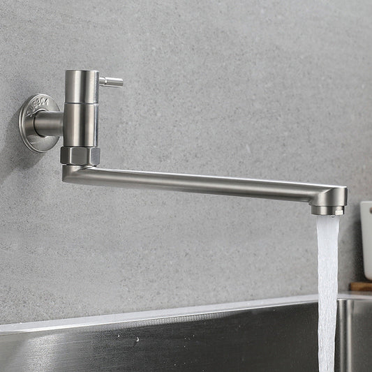 Pot Filler Tap for Kitchen Sink with Single Handle and Swivel in Stainless Steel