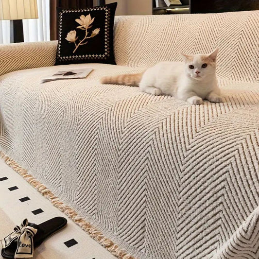 Zigzag Stripe Sofa Cover