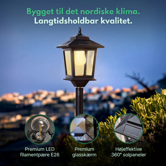 GlowHaven™ – Solar Garden Lamp for Pathways and Walkways