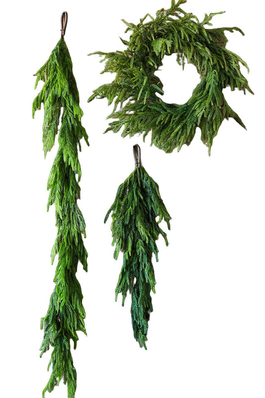 KiefernGlanz™ Premium Evergreen Garland | Realistic Pine Needles | Flexible, Dense and Festive | Sizes from 1.2 to 2.7 m
