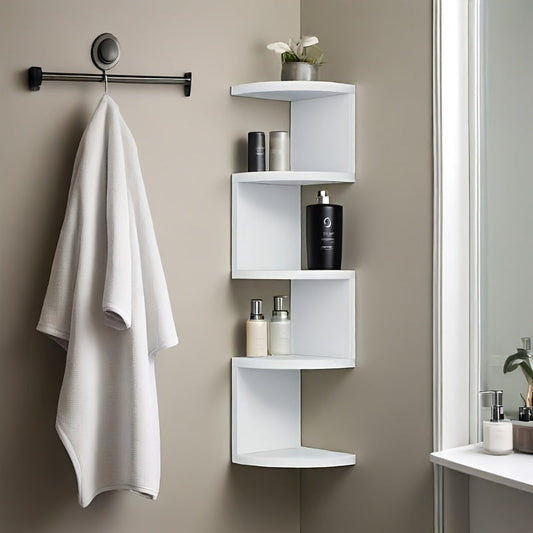 AcrylGlanz: Modern Wall Shelves – Space-saving, Decorative, and Floating in Classic Style for Bathrooms and Living Rooms