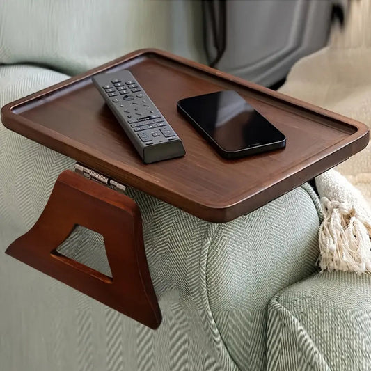 Adjustable Bamboo Clip-On Tray Table
