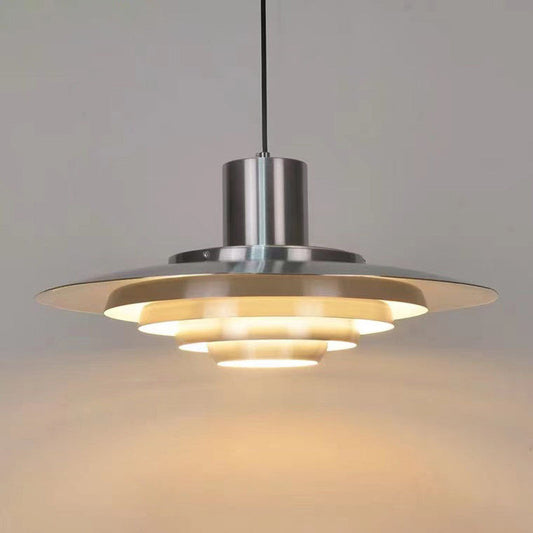 AluNord: Pendant light made of iron and aluminium with a modern design – for dining rooms and restaurants