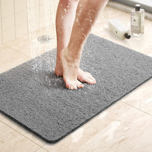 AquaSoft: Non-Slip Shower Mat – Soft Antibacterial Mat for Shower and Bath