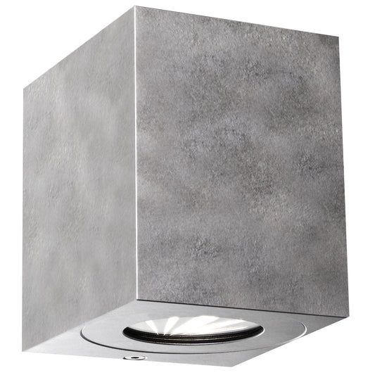 Kubi 2 LED Wall Light, Galvanised