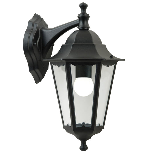 Traditional Cardiff Hanging Wall Light, Black