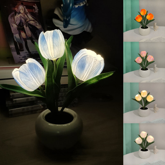FloralLume™ – Romantic LED Tulip Night Light