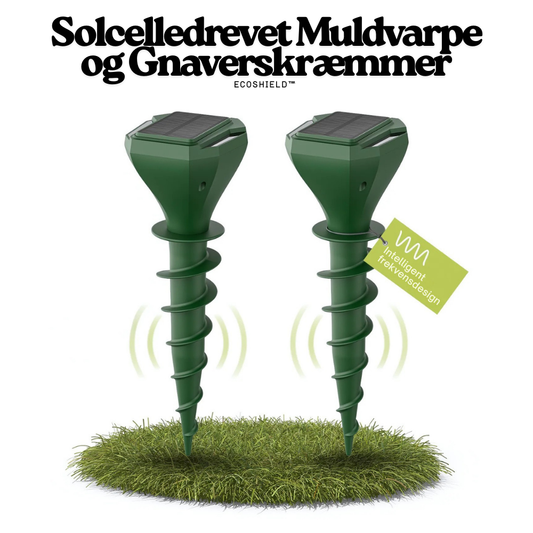 EcoShield™ – Solar Repellent for Moles and Rodents