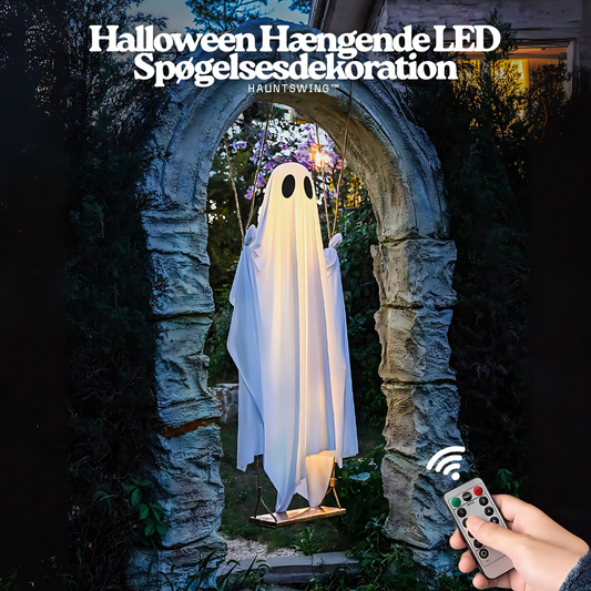 HauntSwing™ – Suspended LED Ghost Decoration for Halloween