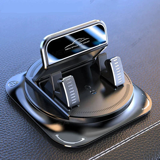 360-Degree Rotation Car Phone Holder Non-Slip Silicone Dashboard Mount Universal Fit Navigation Head Autumn Trend 2026