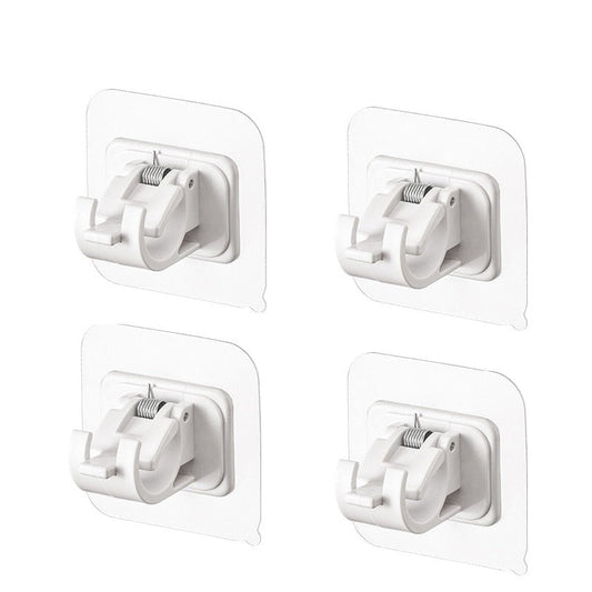 Self-adhesive curtain brackets | Nail-free suspension system | Adjustable and durable | Maximum load of 8 kg