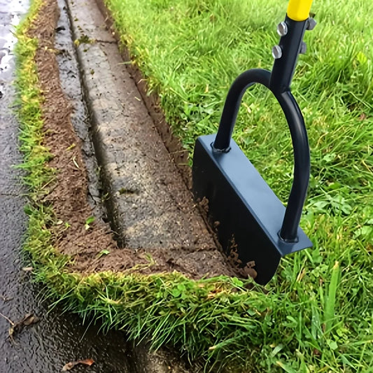 EdgeMaster Lawn Edger | Half-Moon Design with Serrated Edge | Manual Tool for Clean Edges and Flower Beds