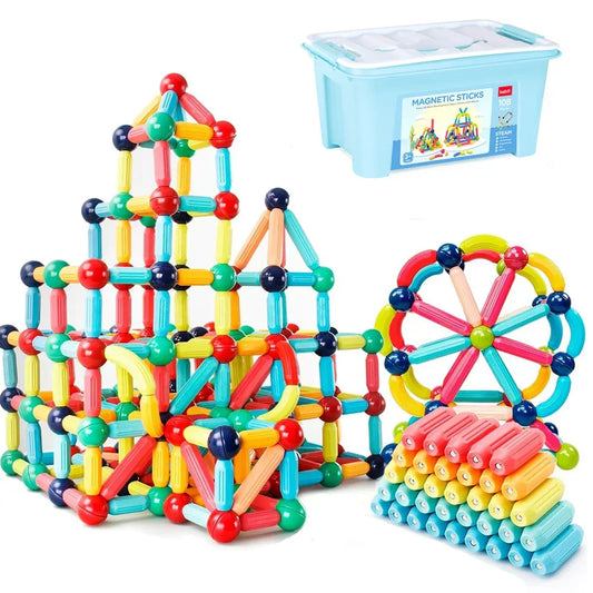 Magnetic Building Blocks for Children - Montessori Educational Toy for Kids, Creative Gift for Building