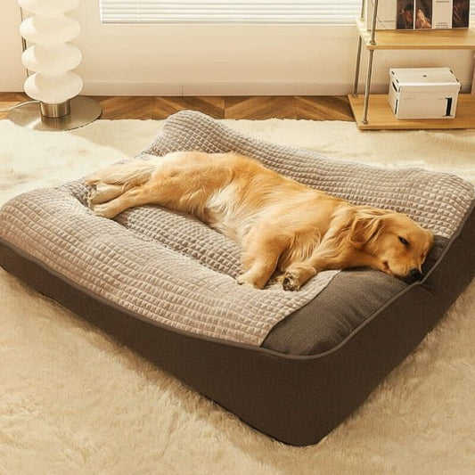 HUGBED – Large dog bed, scratch-resistant, with orthopaedic support for the spine