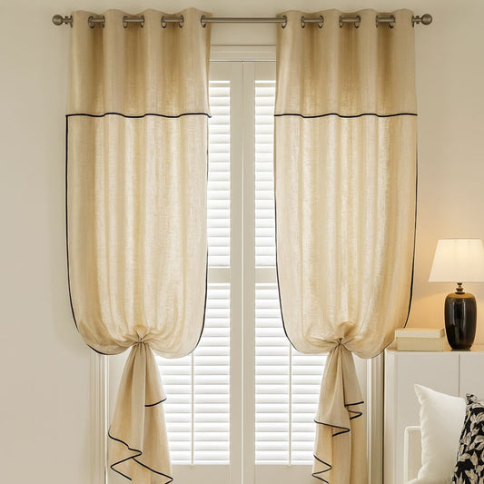 WeicheAura: Modern Curtain – Semi-Transparent and Decorative for Bedrooms and Living Rooms