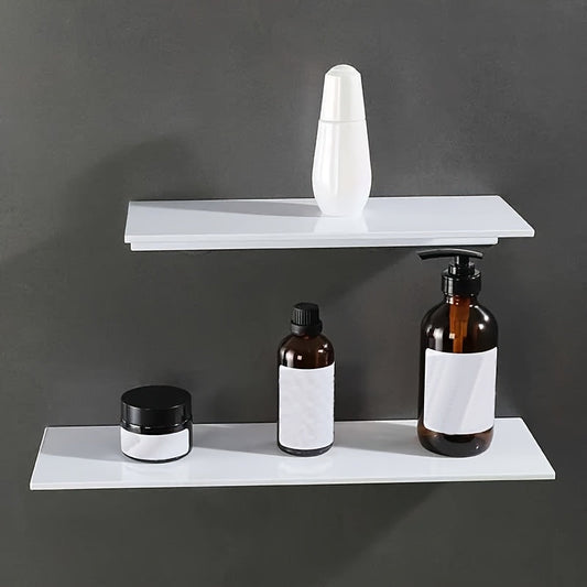 WeißMatt: Modern Wall Shelves – Sturdy, Easy-Care, and Hanging with a Matt Finish for Bathrooms and Living Rooms