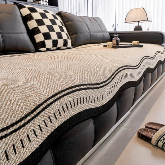 WellenLuxe: Non-slip Sofa Cover with Modern Design – Elegant Cover for the Living Room
