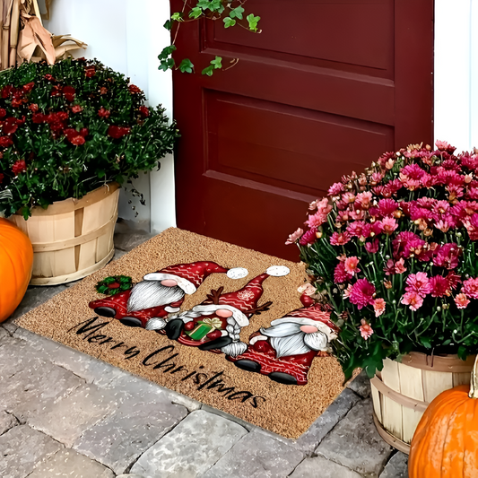 WichtelZauber: Christmas Doormat in Welcome Design – Non-slip, Decorative and Festive for the Front Door and Hallway