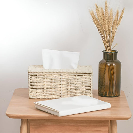 WohnCharme: Rattan Tissue Box – rustic, elegant and practical for table and dresser