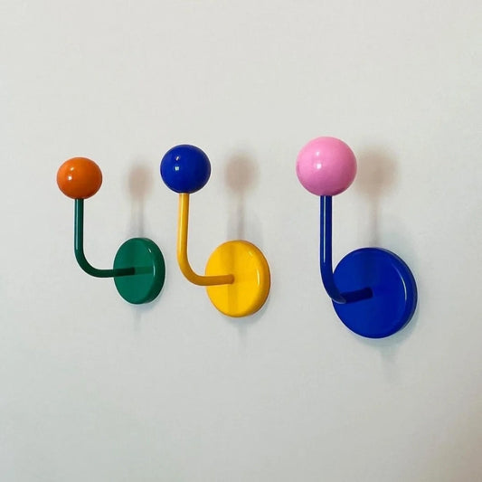 WohnMagnet: Colourful Magnetic Hooks – Modern, Decorative, and Ideal for Coats, Scarves, and Accessories