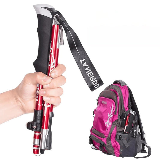 Adjustable Trekking Poles - Lightweight and Foldable for Hiking and Walks