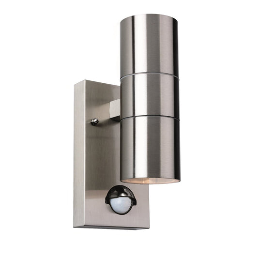 Arren Outdoor Wall Light PIR Up/Down, Stainless Steel