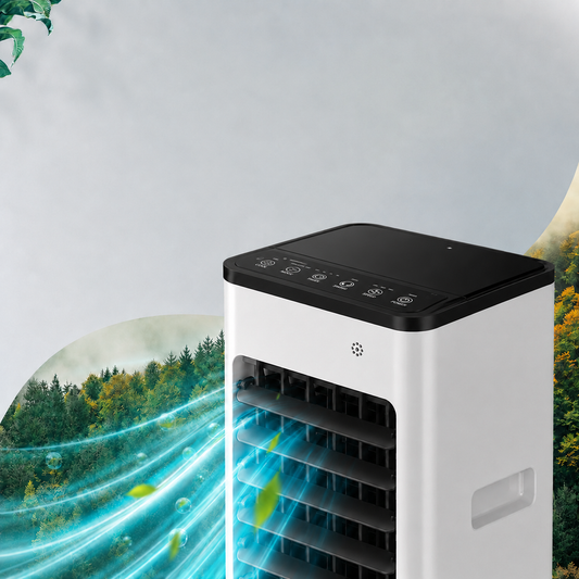 Portable 3-in-1 Evaporative Air Cooler: Cooling, Fan, Humidification