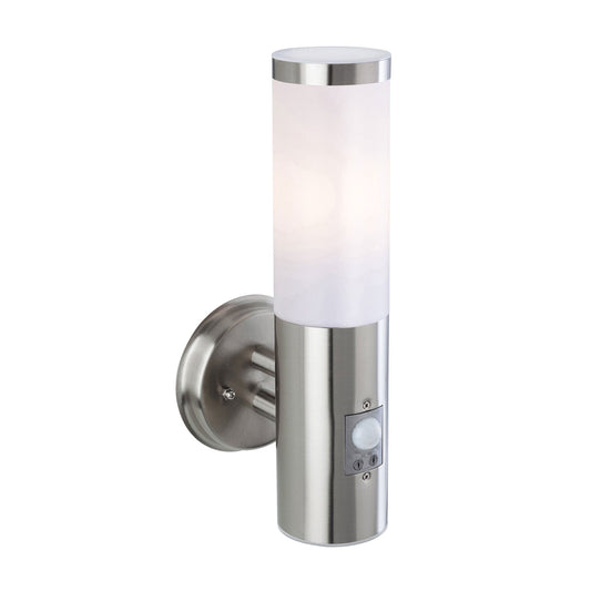 Capri PIR Wall Light, Stainless Steel