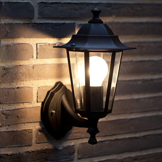 Traditional Cardiff Wall Light, Black