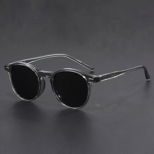 RetroView Men's Sunglasses – Round Tortoiseshell Glasses with Lightweight Frame