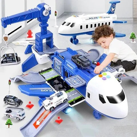 XL Airplane Toy Set Emergency Rescue Set for Kids Back to School 2025 Gift Idea