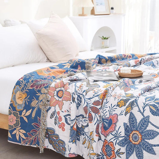 Artistic Rustic Blanket Flora