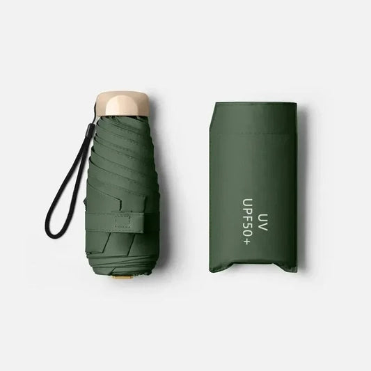 Solara Mini Folding Umbrella – Compact, UV Protection and Wind Resistant