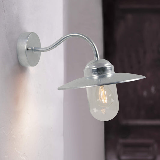 Luxembourg Wall Light, Galvanised