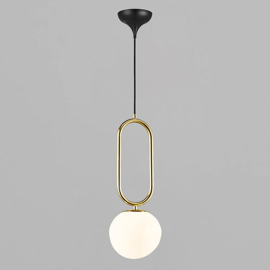 Shapes 27 Pendant Lamp, Brass/Opal