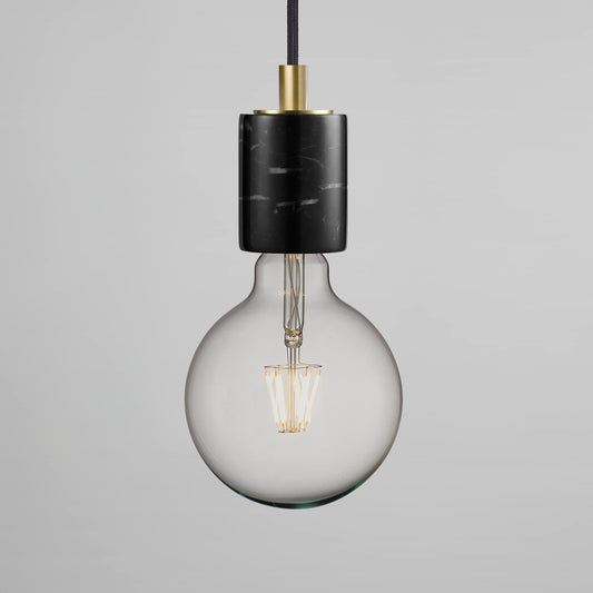 Siv Black Marble Pendant Light