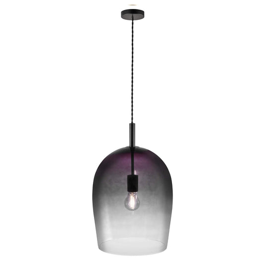 Uma 30 Pendant Light, Smoked Glass